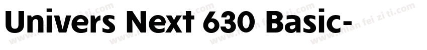 Univers Next 630 Basic字体转换